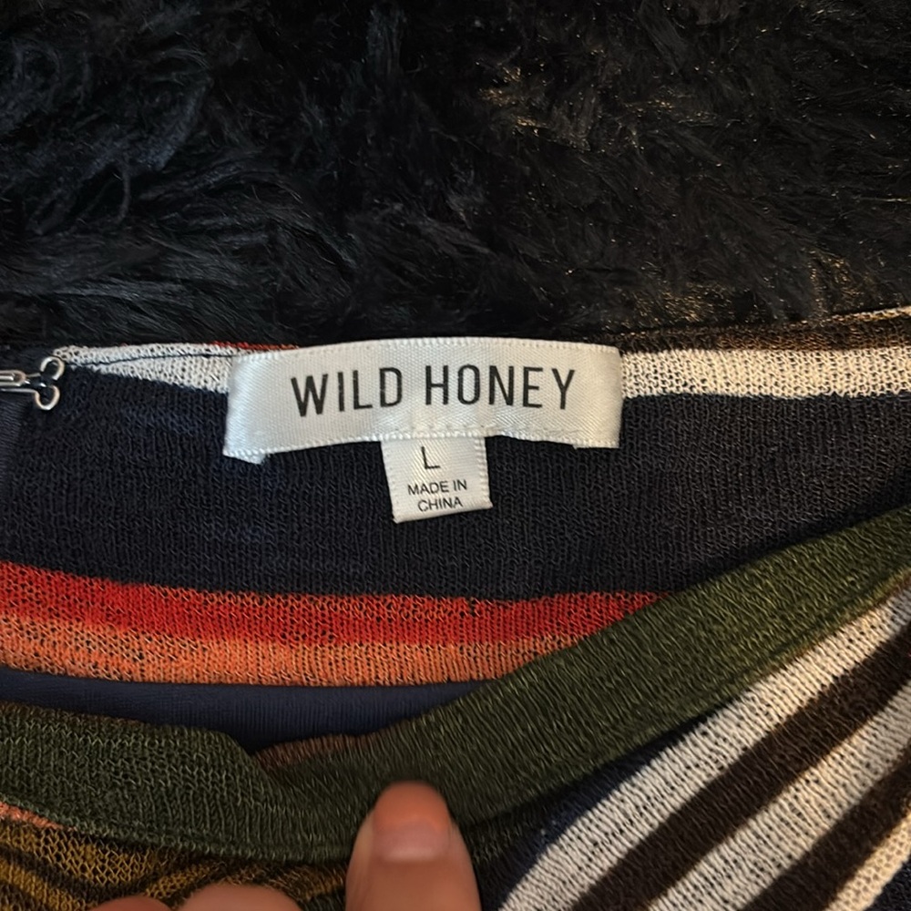Wild Honey Tie Front High Waist Shorts Size L - Picture 3 of 5
